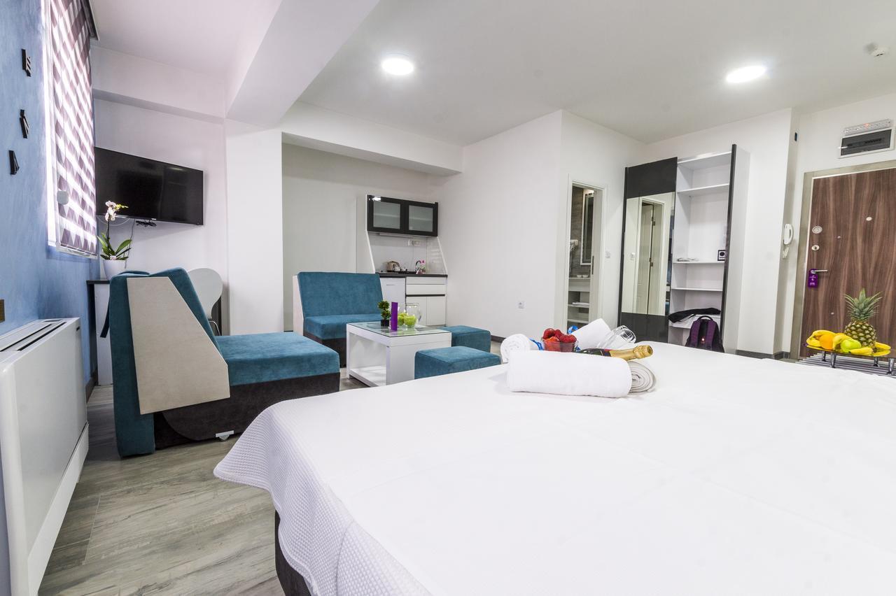 Astera Apart Hotel Skopje Esterno foto